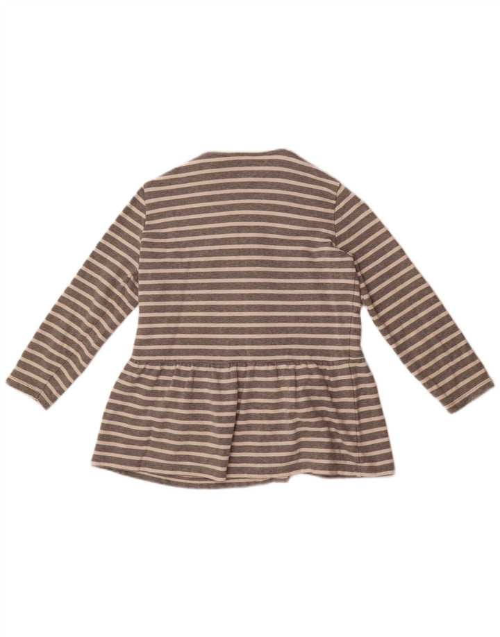 Sun68 Ženska košulja bluza UK 10 Mali pamuk na sive pruge