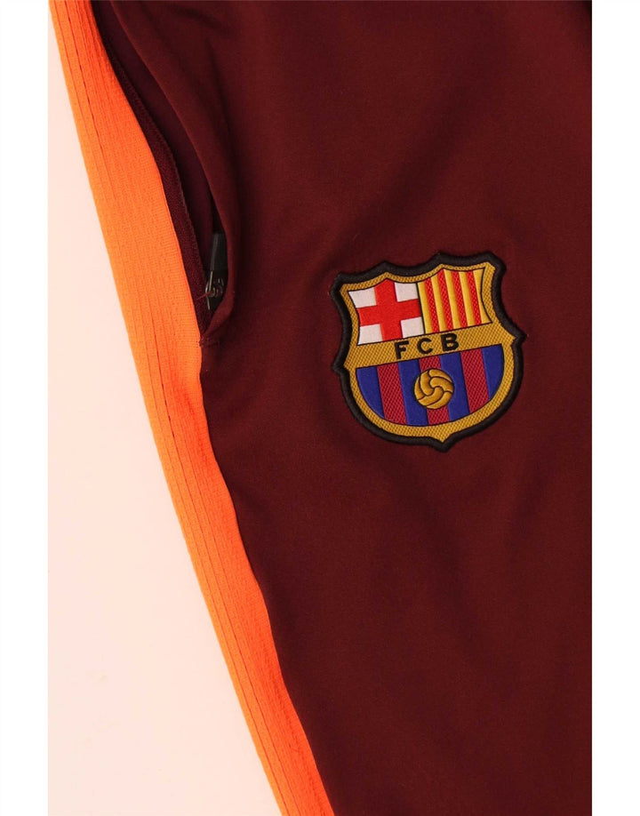 Nike Mens Barcelona Trenirka Hlače Large Maroon Colourblock Poliester