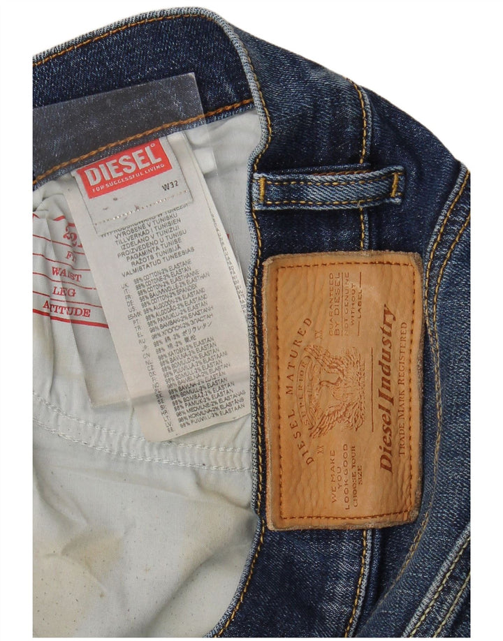 DIESEL Muške ravne traperice W32 L33 Plavi pamuk