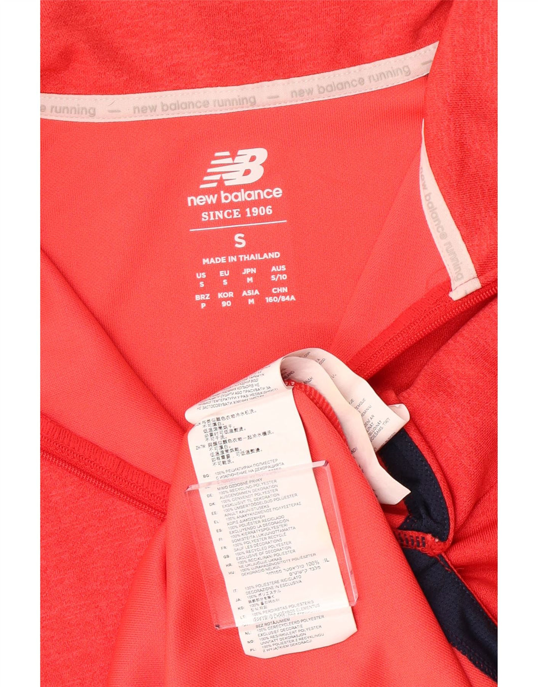 NEW BALANCE Ženski grafički pulover Trenirka Top UK 10 Small Orange