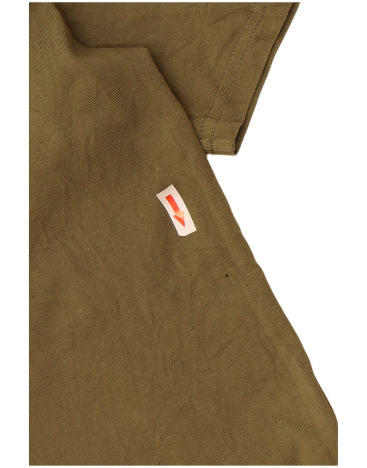 Carhartt muška majica s grafičkim motivima, srednji kaki pamuk