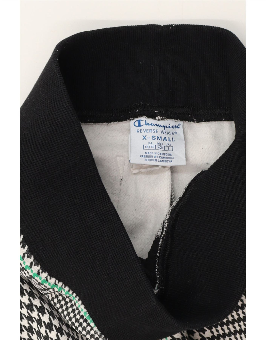 CHAMPION Ženska trenirka Hlače Joggers UK 4 XS Black Houndstooth