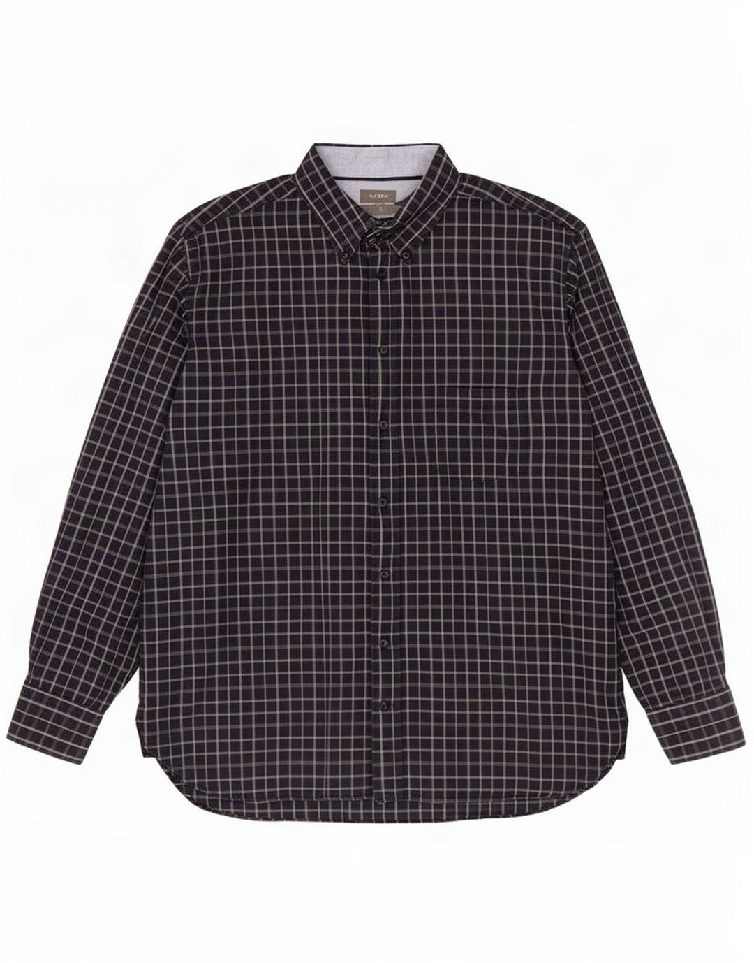J. Crew muška košulja 2XL tamnoplavi pamuk od ginghama