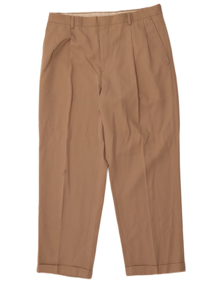 Eddie Bauer muške chino hlače s klinovima W36 L30 bež poliester