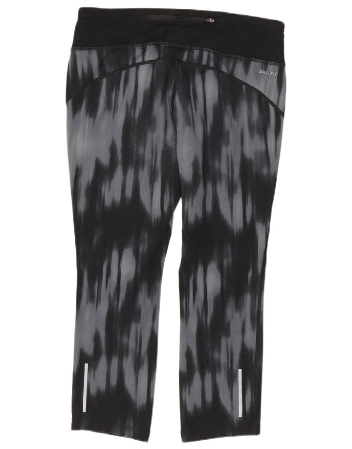 Nike Ženske Dri Fit Capri Leggings UK 12 Medium Blue Tie Dye Poliester