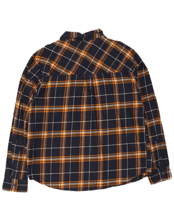 Mountain Warehouse muška flanelska košulja XL tamnoplavi karirani pamuk