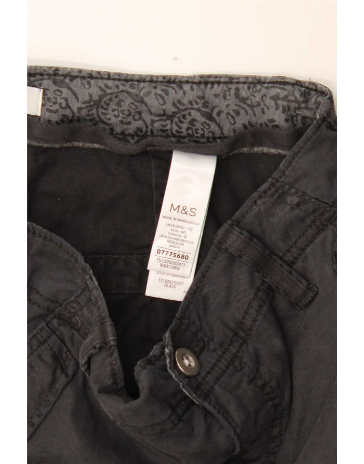 Marks & Spencer Ženske Joggers Cargo Hlače UK 12 Srednje W30 L29 Siva