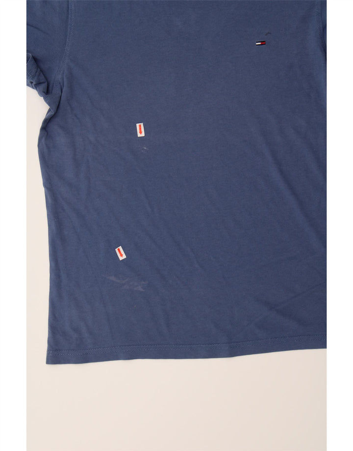 TOMMY HILFIGER Mens T-Shirt Top Small Navy Blue Vintage Tommy Hilfiger and Second-Hand Tommy Hilfiger from Messina Hembry 