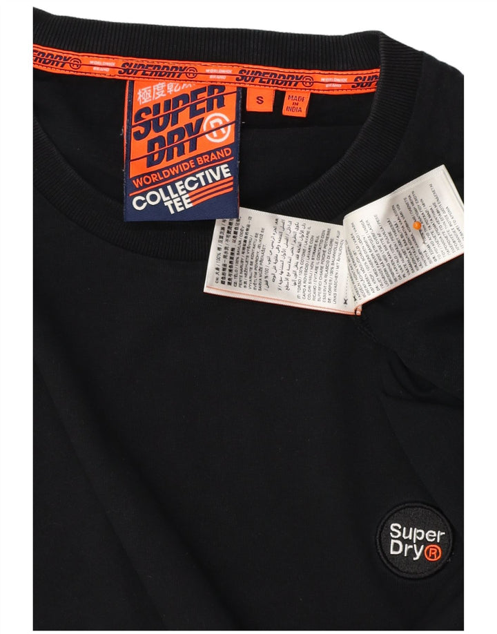 SUPERDRY muški prsluk Mali crni pamuk