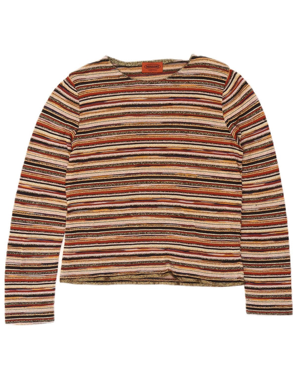Missoni gornji dio ženske bluze UK 12 srednje raznobojne pruge