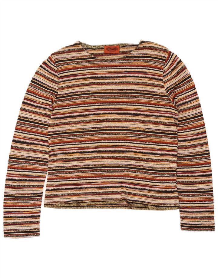 Missoni gornji dio ženske bluze UK 12 srednje raznobojne pruge