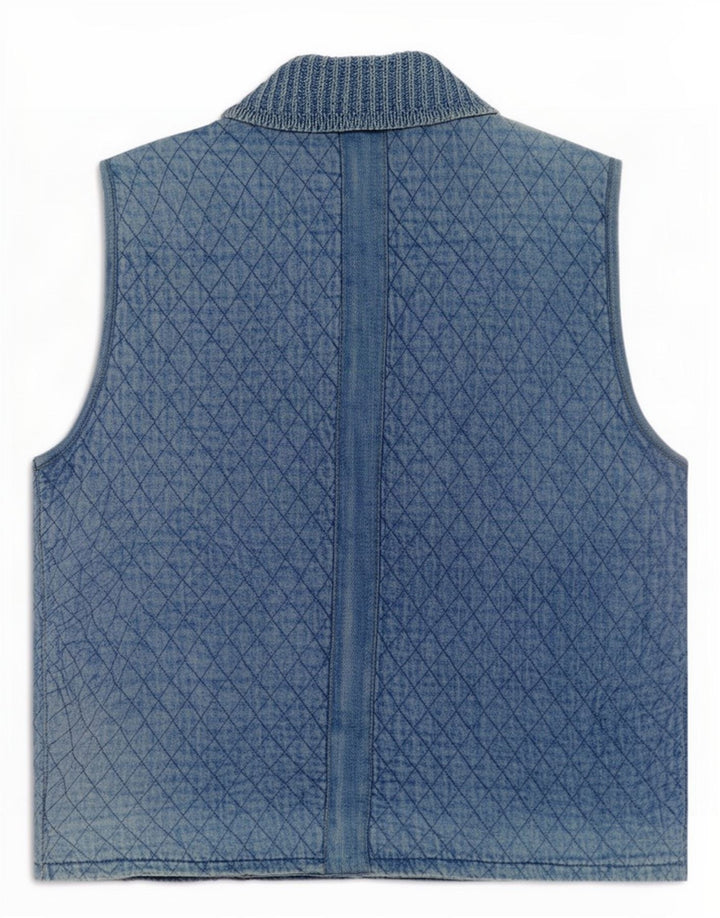 Ženska prošivena traper majica Blue Willi UK 14, srednji pamuk