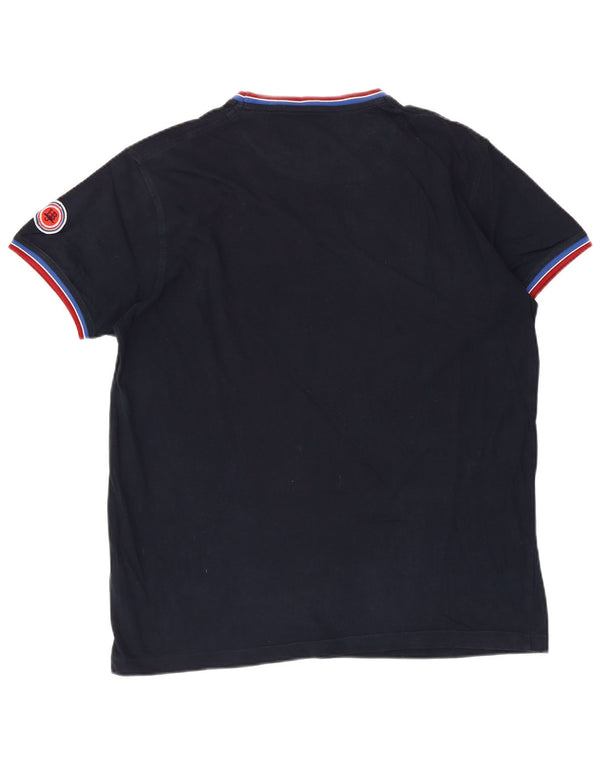 Harmont & Blaine Top majica kratkih rukava s grafičkim motivima 2XL tamnoplavi pamuk