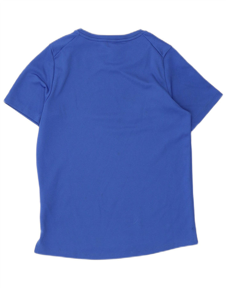 Nike Boys Dri Fit T-Shirt Top 10-11 Years Medium Blue Poliester