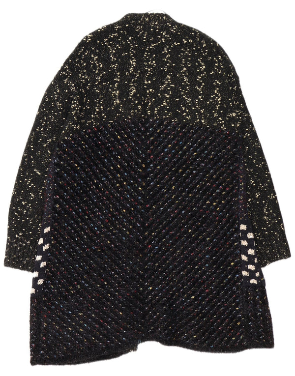 Desigual ženski dugi džemper UK 14 srednje crne mrlje