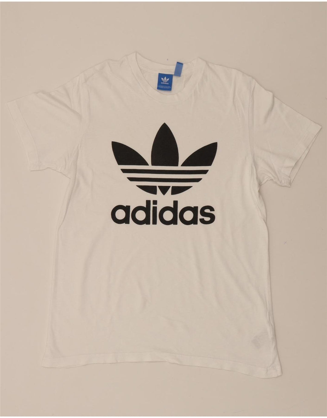 ADIDAS Mens Graphic T-Shirt Top Medium White Cotton Vintage Adidas and Second-Hand Adidas from Messina Hembry 