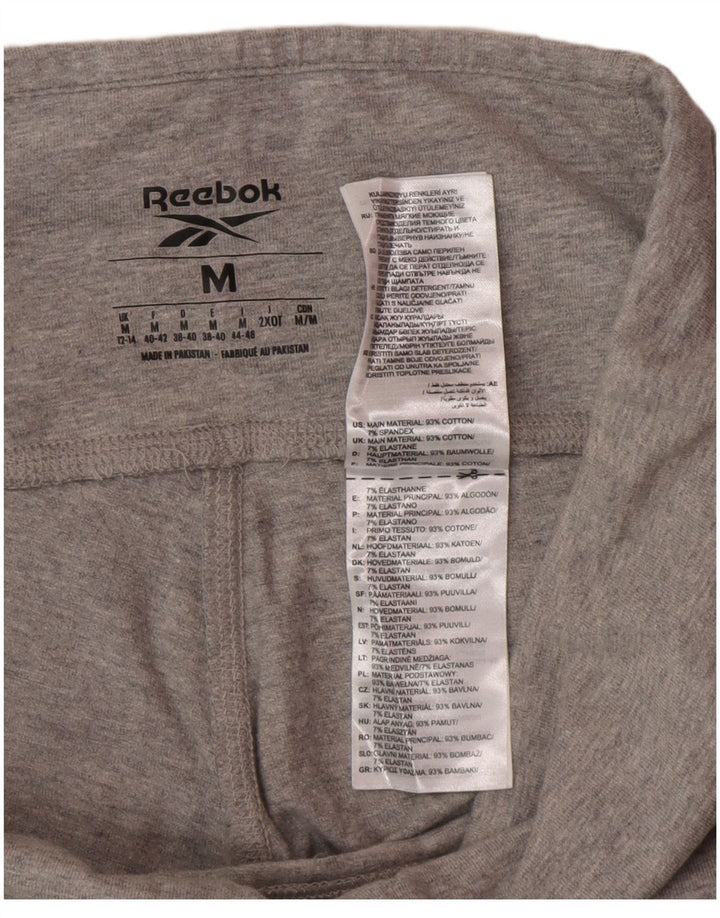 Reebok ženske grafičke tajice UK 12/14 srednje sive pamučne