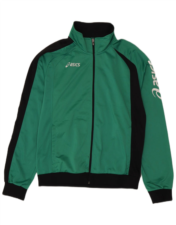 Gornja jakna Asics Graphic Trenirka 2XL poliester zelene boje