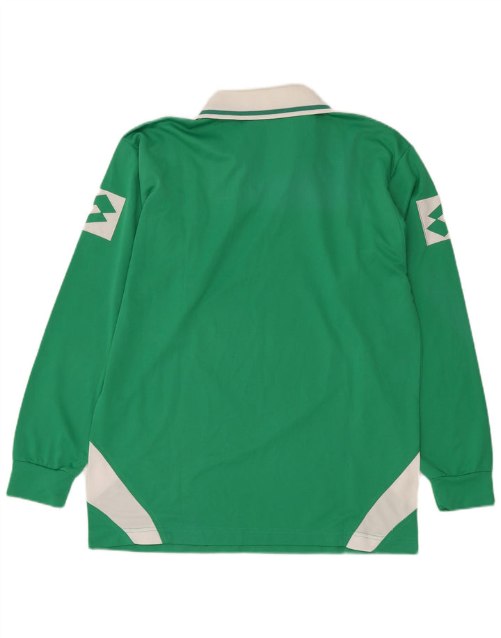 LOTTO muška grafička polo majica dugih rukava XL poliester zelene boje