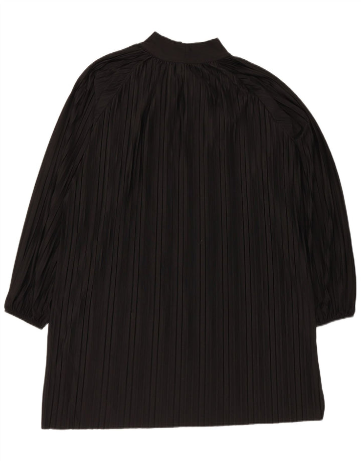 Zara ženska prekomjerna haljina s prednjim vezanjem UK 14 srednje crne pruge