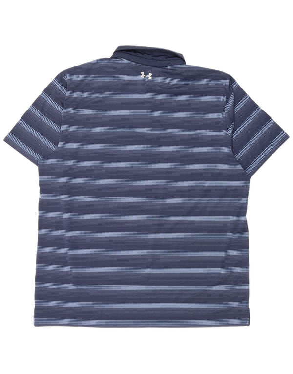 Under Armour muška polo majica Heat Gear 2XL tamnoplava na pruge