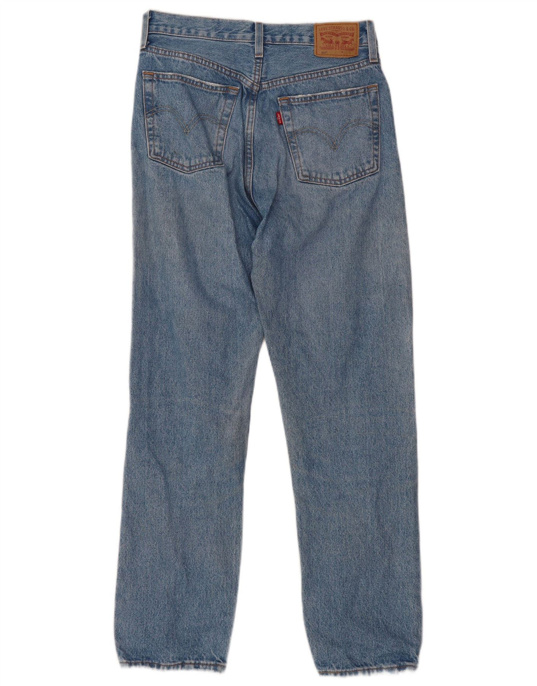 LEVI'S muške 501 ravne traperice W28 L30 plavi pamuk