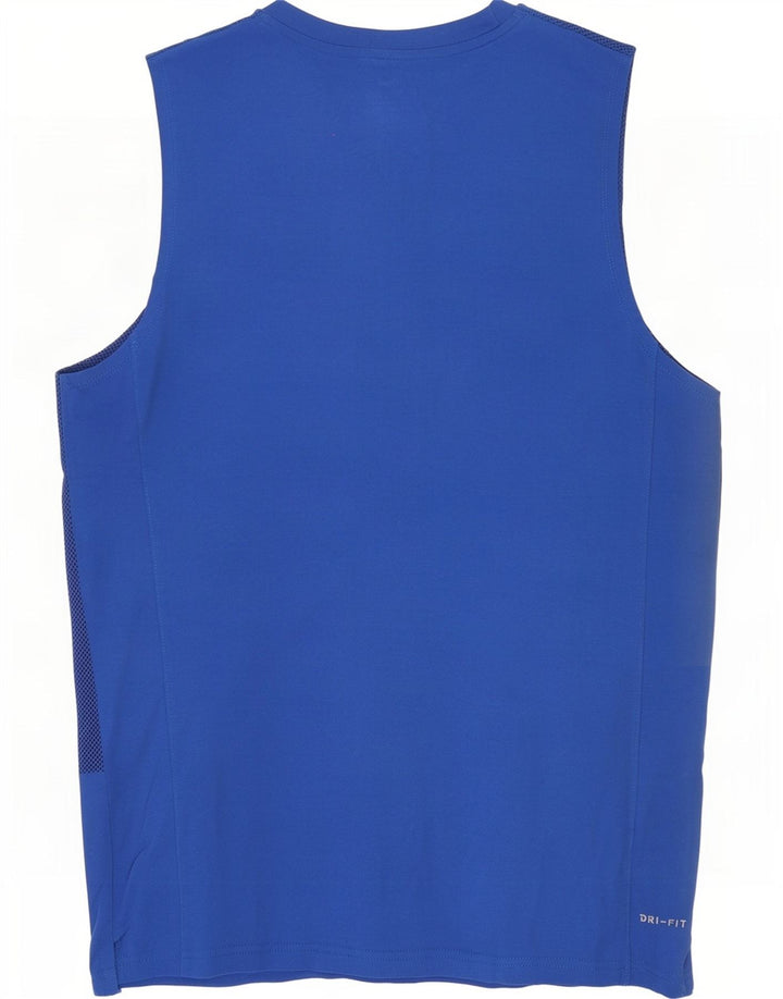 Nike muški Dri Fit Vest Top 2XL pamuk na plave točke