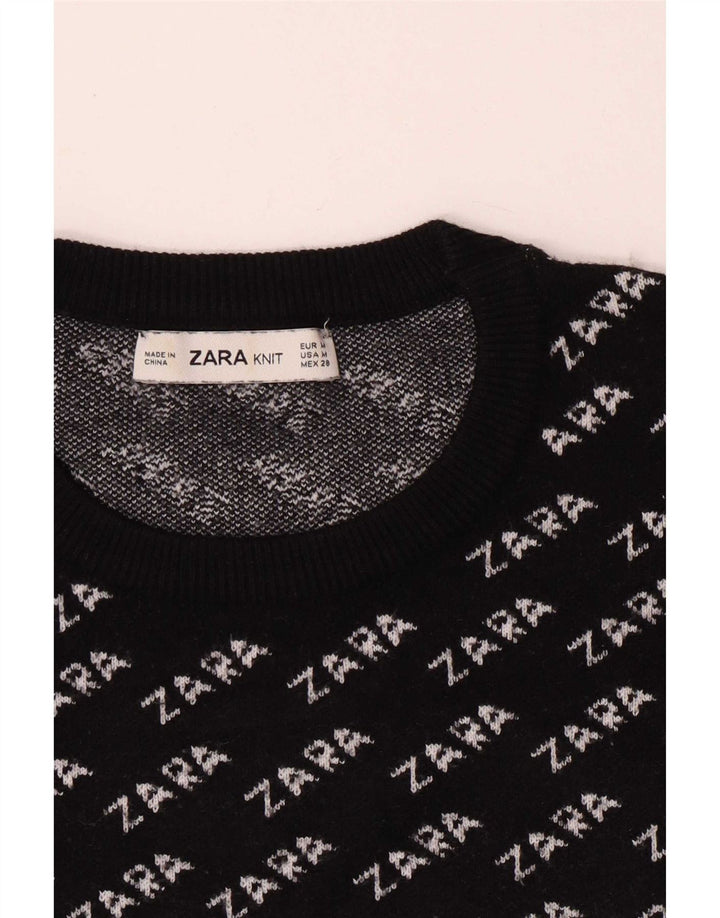Zara ženski džemper s okruglim izrezom UK 14 srednje crna