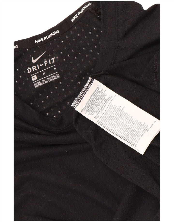 Nike Dri Fit majica kratkih rukava srednji crni poliester