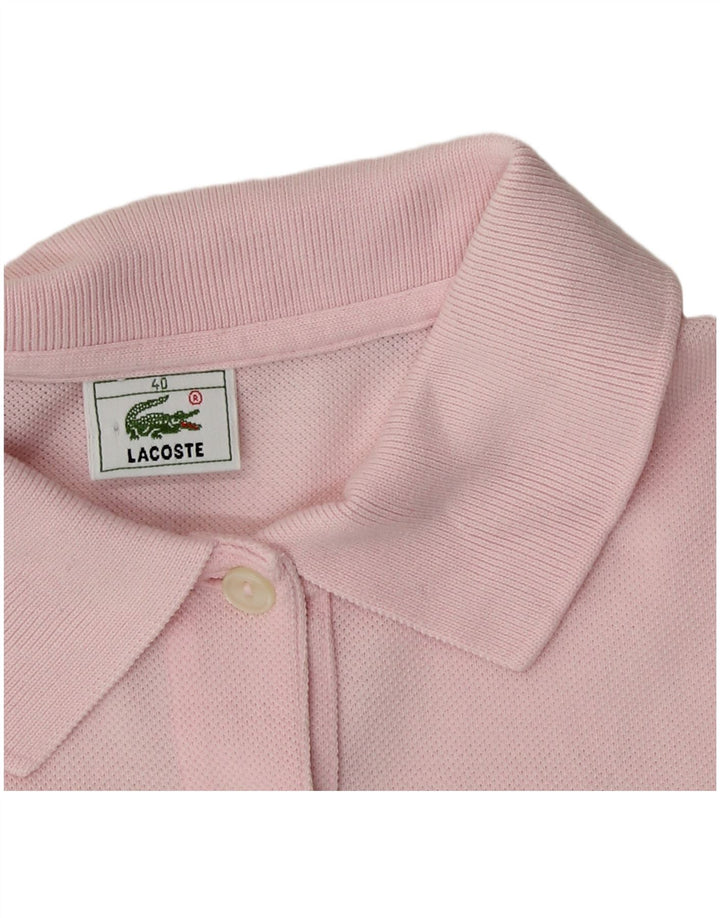 Lacoste ženska polo majica veličine 40, srednje ružičasti pamuk