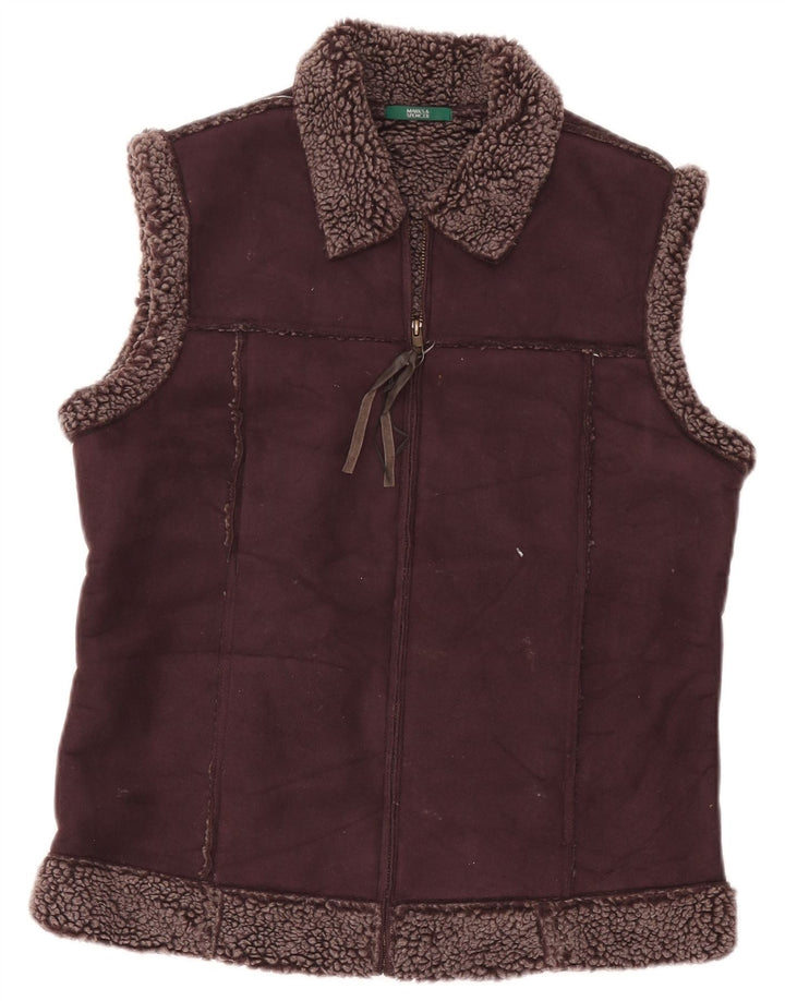 Marks & Spencer ženska šerpa majica UK 12 Srednji bordo poliester