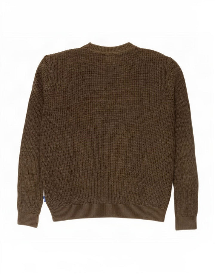 Jack & Jones muški džemper s okruglim izrezom Srednji kaki akril
