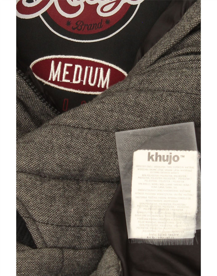 KHUJO ženska podstavljena jakna s kapuljačom UK 14 poliester srednje sive boje