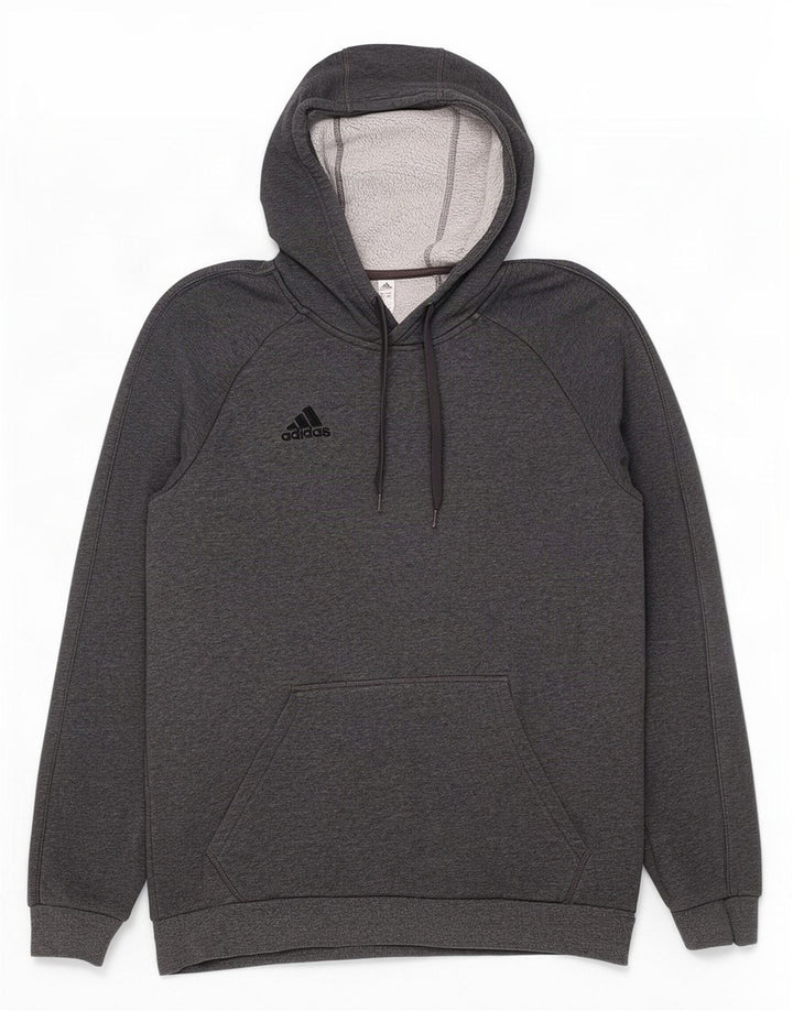 Adidas muška majica s kapuljačom, srednje sivi flekasti pamuk