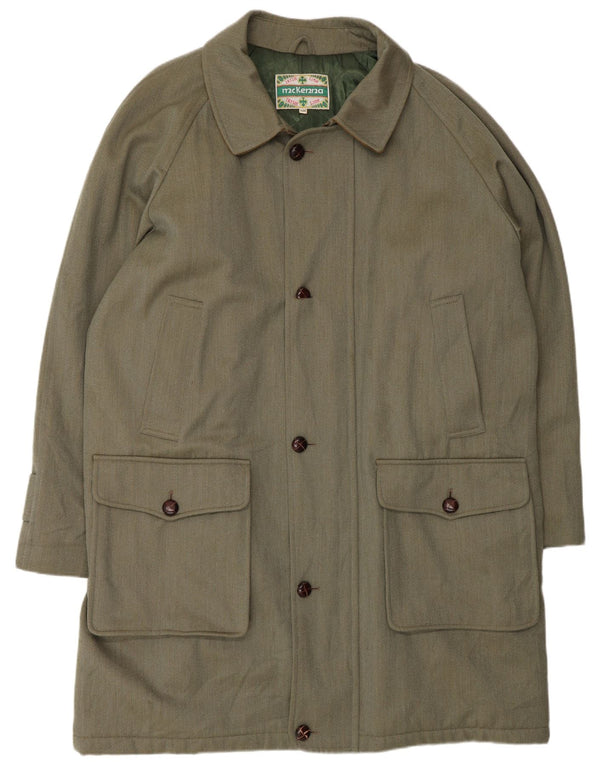 Vintage muški kaput EU 58 4XL zelena vuna