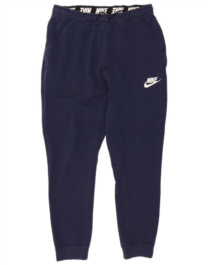 Nike muške trenirke Hlače Joggers srednje tamnoplavi pamuk
