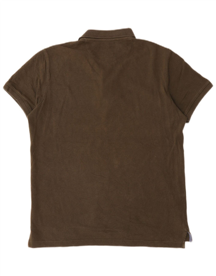 Massimo Dutti muška polo majica standardnog kroja, srednji kaki pamuk