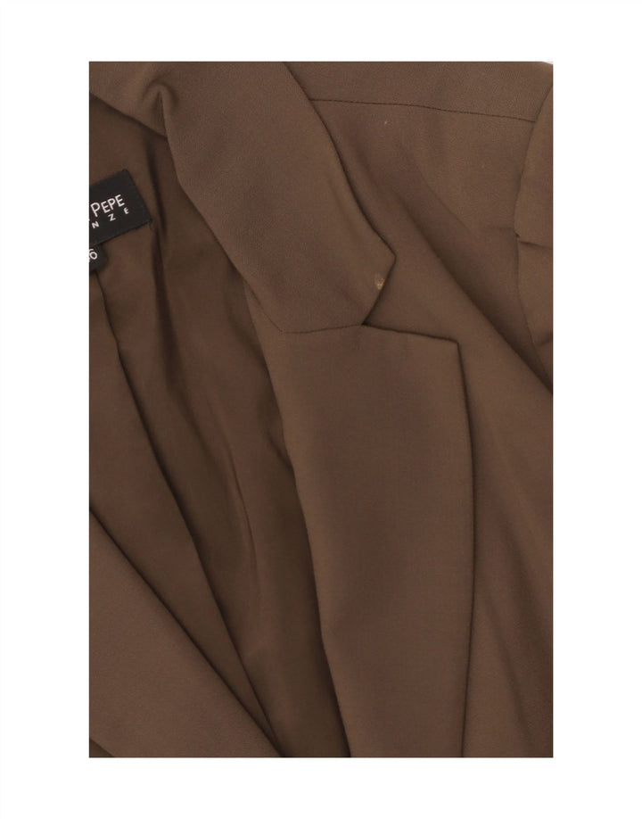 PATRIZIA PEPE Ženska jakna sa 2 gumba IT 46 Velika smeđa djevičanska vuna