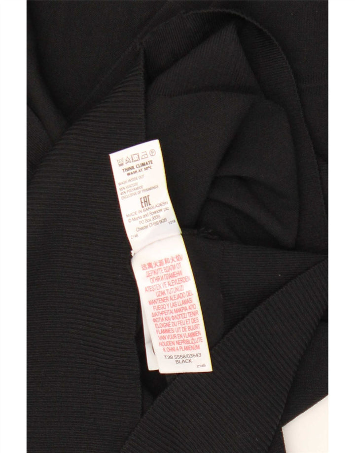 Marks & Spencer ženski kratki kardigan pulover UK 8 Small Black