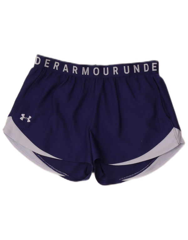 Under Armour Ženske grafičke sportske kratke hlače UK 14 srednje plave sportske