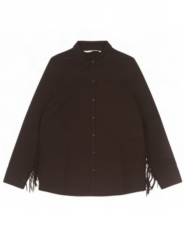 Zara ženska košulja bluza UK 14 srednje crna