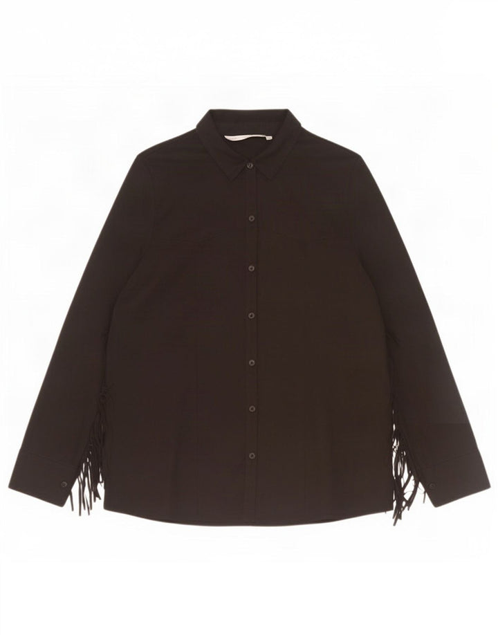 Zara ženska košulja bluza UK 14 srednje crna