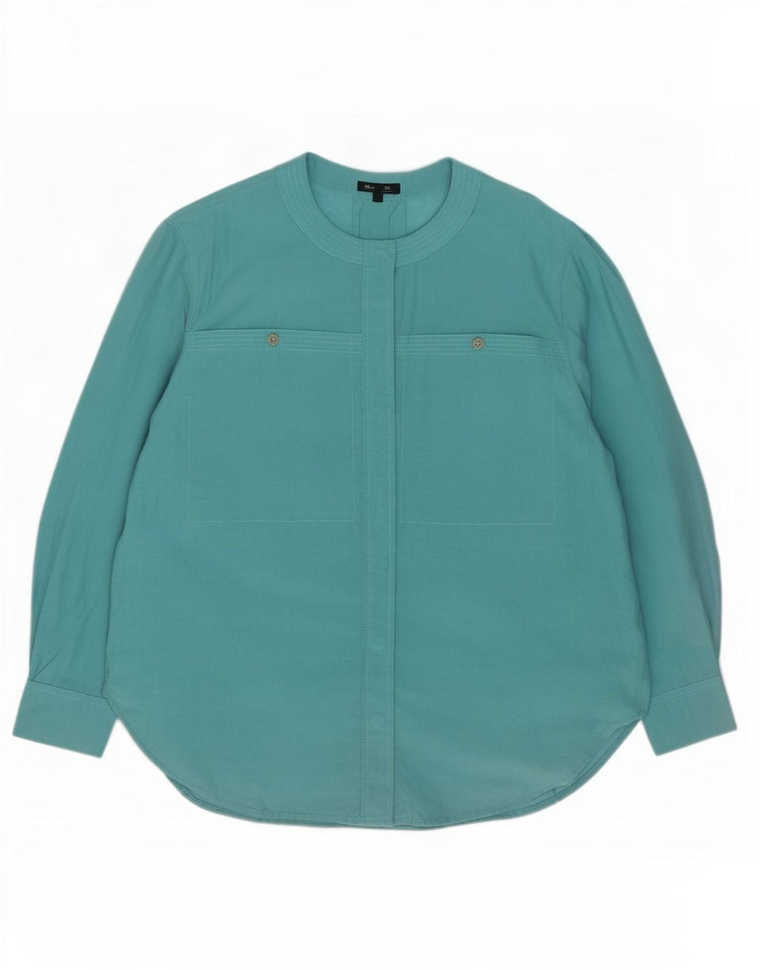 Massimo Dutti ženska prevelika košulja bluza EU 40 srednje tirkizne boje od pamuka