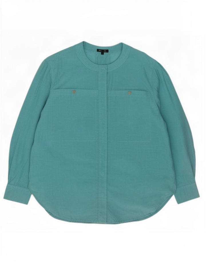 Massimo Dutti ženska prevelika košulja bluza EU 40 srednje tirkizne boje od pamuka