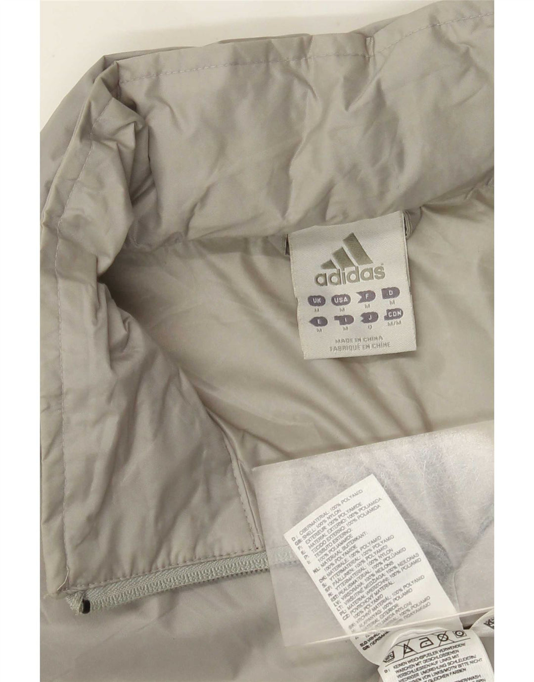 Adidas muška kišna jakna UK 38 srednje sivi najlon