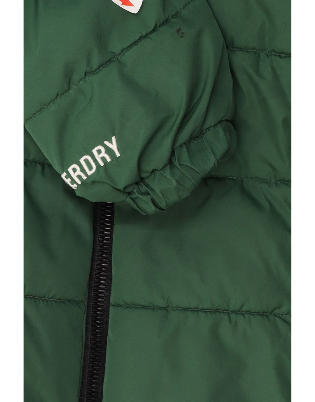 Superdry ženska prevelika podstavljena jakna s kapuljačom UK 10 Mali zeleni poliester