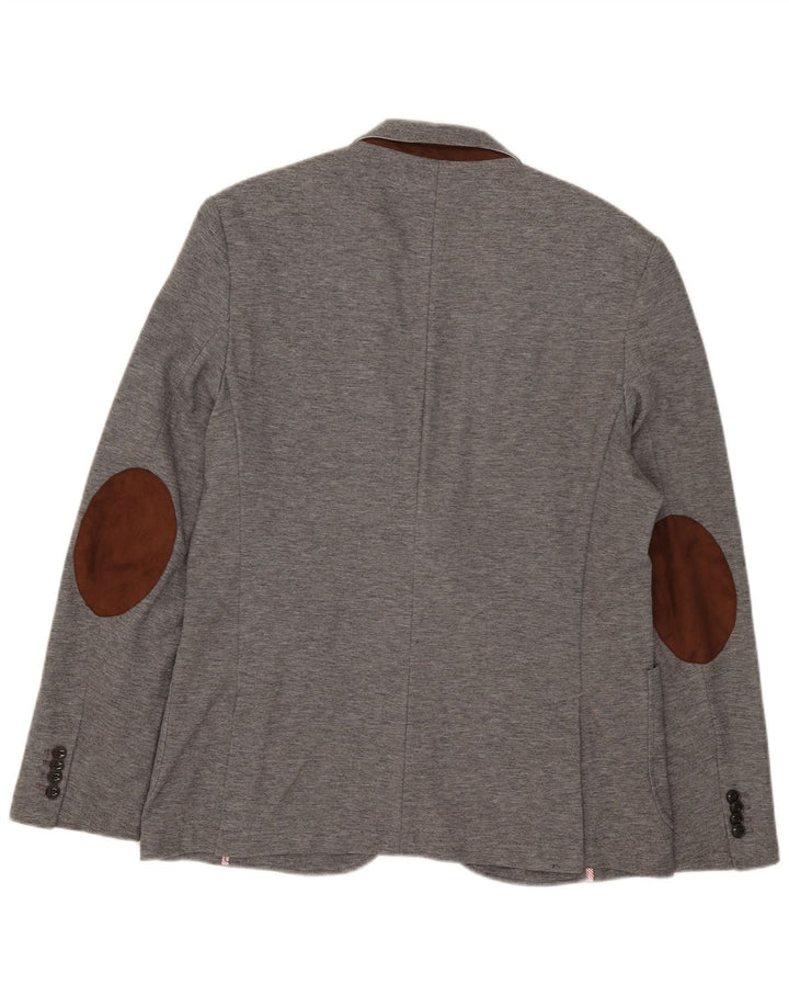 Zara muška jakna sa 2 gumba EU 54 XL sivi poliester