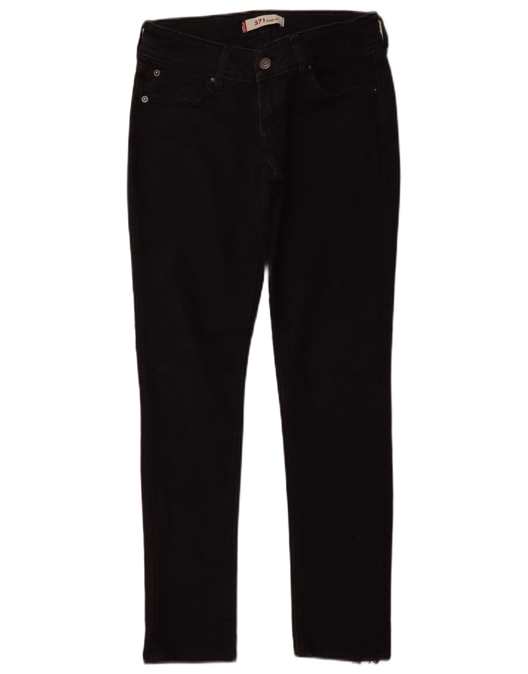 LEVI'S ženske 571 uske traperice W28 L28 crne