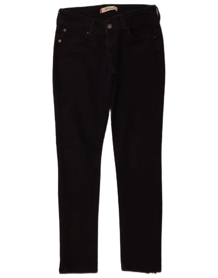 LEVI'S ženske 571 uske traperice W28 L28 crne