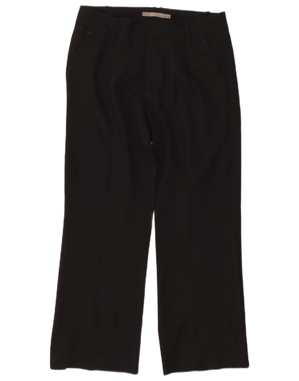 Zara ženske ravne chino hlače EU 44 XL W34 L27 crna viskoza